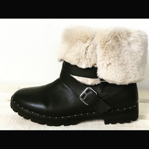 zara fur lined boots